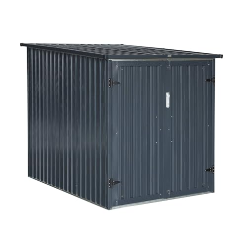 sweeek - Graue Fahrradgarage aus verzinktem Stahl - In 2 Größen erhältlich - Nave