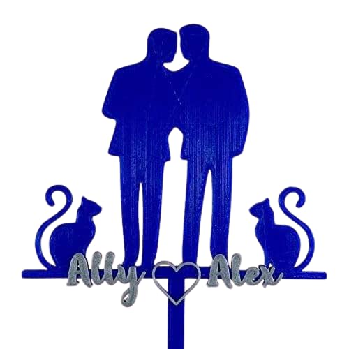 Mr & Mr Cake Topper - Wedding - Cake Decorations - 3D Printed - Party Decorations