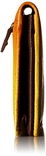 Anna By Anuschka Women's Genuine Leather Hand Painted Clutch Wallet - Tropical Bouquet Yellow #TOP2