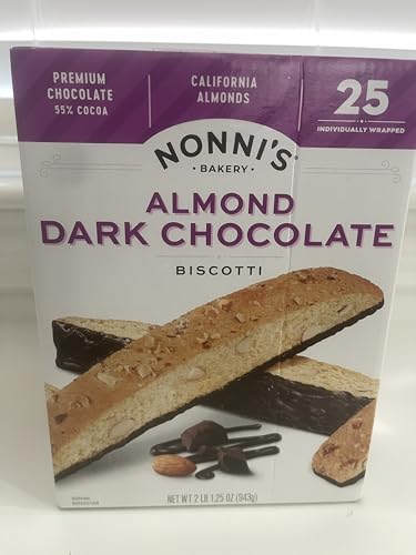 Evaxo Almond Dark Chocolate Cioccolati Biscotti, 1 pk. / 25 ct