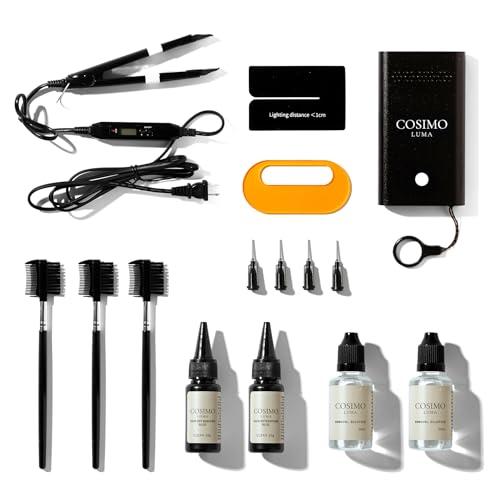 Cosimo Luma UV Light Hair Extensions Kit | Professional UV Hair Extension System for Invisible Seamless Bonds | UV Bond Extension Kit with Adhesive Removal Solutions & Tutorial for Licensed Stylists