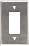 Morris 83740 Wall Plate, Oversize Decorative/GFCI, 1 Gang, 403 Stainless Steel