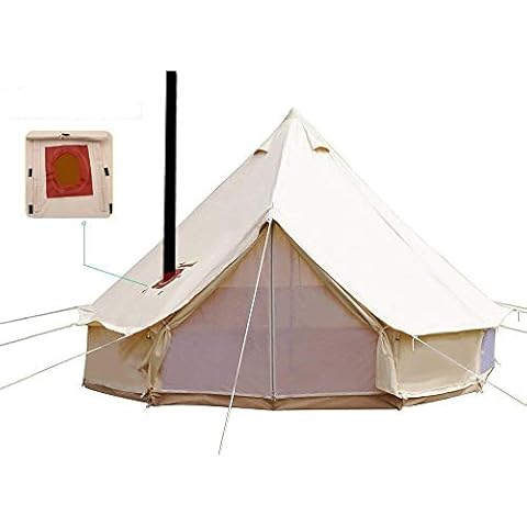 TentHome 4-Season Bell Tent with Stove Jack Cover