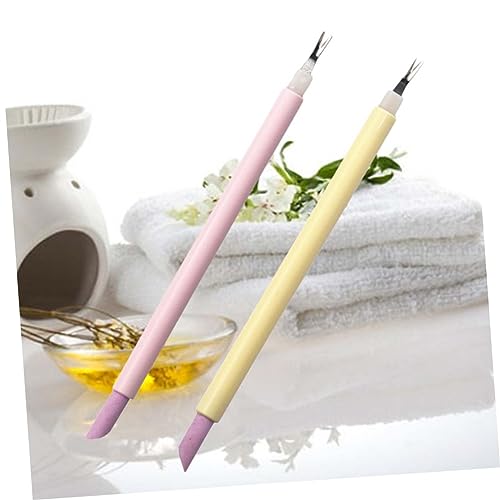 minkissy Garfo De Remoção De Cutícula 6 Peças Ferramentas De Manicure Aparador De Cutícula Garfo De