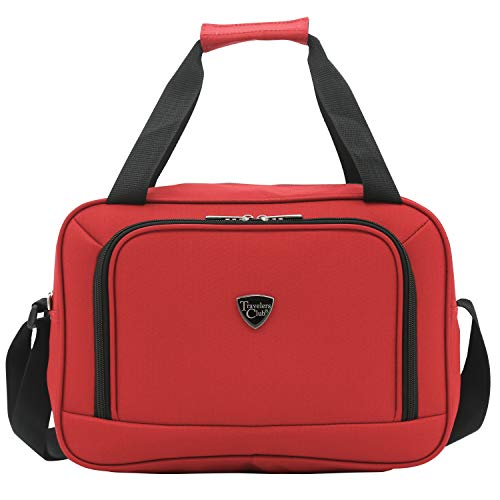 Travelers Club Sky+ Luggage Set, Red, 5 Piece