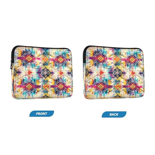 Funda para portátil de 13-14 pulgadas impermeable con patrón étnico miniatura 2