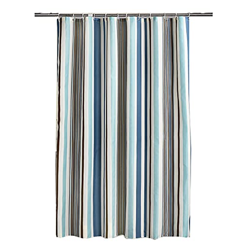 Rideau de douche textile pour éviter l'eau au sol avec crochets inclus - 2