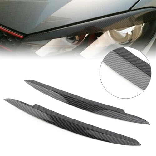 Cache-phares ABS carbone Golf 6 MK6 protection et style 2008-2013 - 2