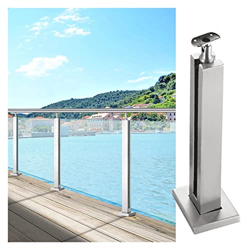 Pince de poteau en verre premium pour clôture de piscine et terrasse contemporaine
