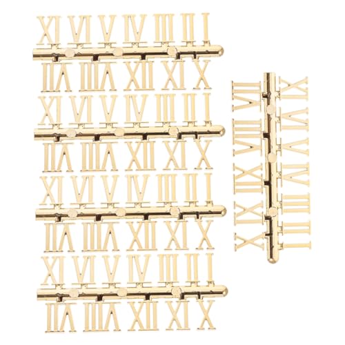 FONDOTIN 5セット ローマ数字時計 数字キット 掛け時計 取り付け簡単 多様なスル対応