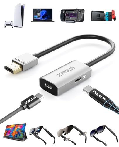 HDMI to Type-C Ή XREAL One Air 2 Pro/VITURE Luma One/Rokid Max/RayNeo Air 2s/3s AR X}[gOX A_v^y4K@60HzzI[fBIƃrfIiSwitchAPS 4/5