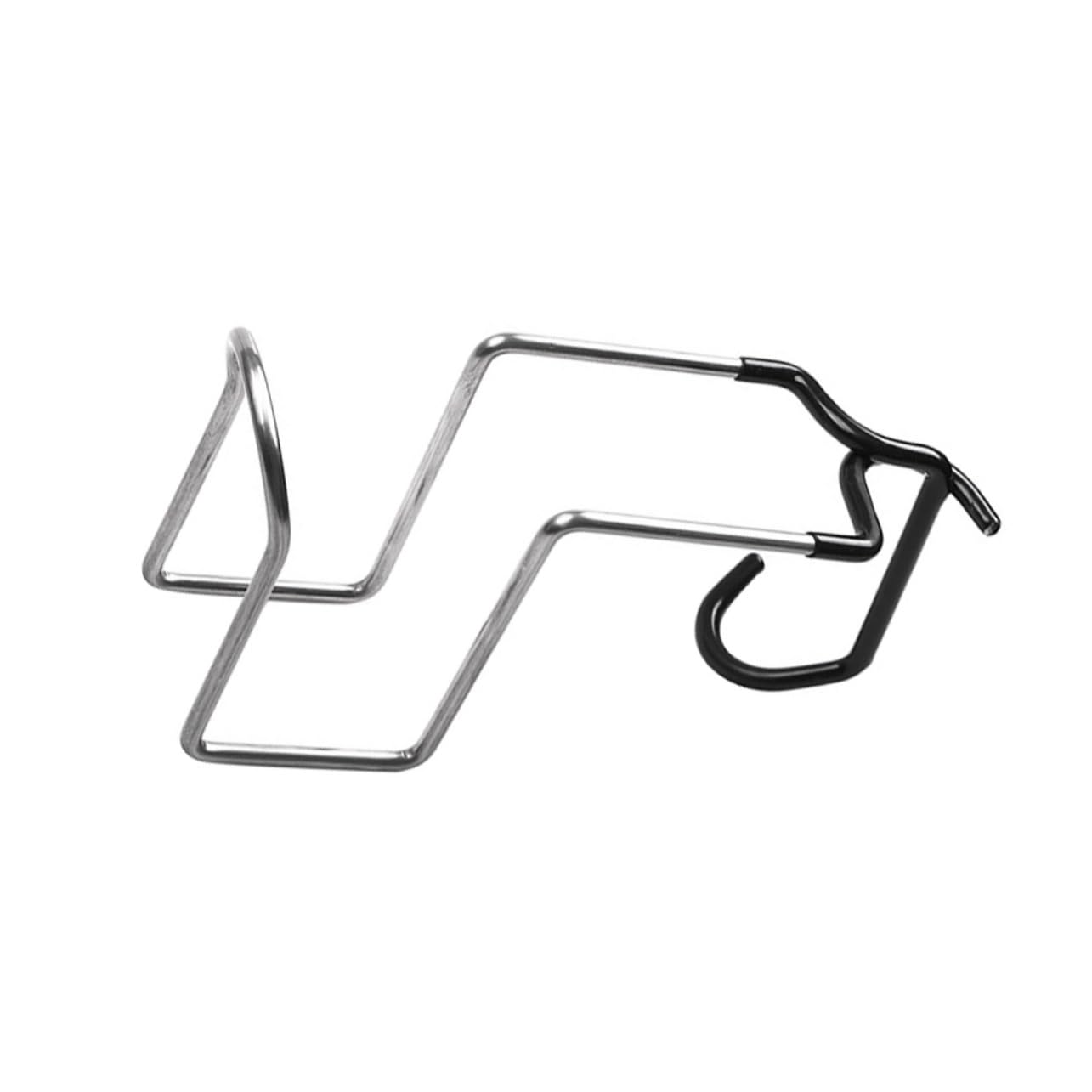 Generic 1pc Clip Type Cup Saucer Bike Drink Outdoor Drink Holders Cup Holder for Stroller Universal Bike Water Bottle Holder Stroller Cup Holder Water Bottle Cage Stainless Steel Black