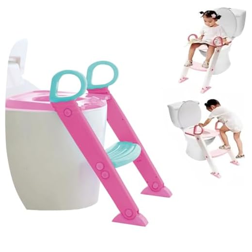 Redutor Assento Sanitário Infantil Escadinha Baby Style Rosa