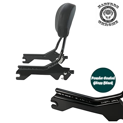 Detachable Gloss Black Passenger Backrest Sissy Bar With Pad & Docking Hardware Kit, Quick-Release, Compatible With 2018-Up Harley Softail Fat Boy, Breakout Flfb, Flfbs, Fxbr, Fxbrs 114 #TOP7