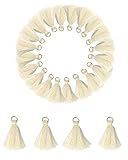 Premium quality of cotton thread,features with gold metal jump rings,easy to attach as jewelry making accessories,tassel charms pendants craft projects.Add fun and decorative trim to your crafts,home decor and fashion accessories with these small tas...