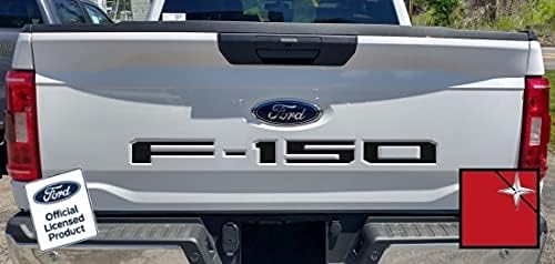 Vista 20 de Decal Mods Calcomanías de inserción para portón trasero 2021-2025 con incrustaciones de letras (calcomanía delgada) para Ford F150 (2021-2025) gris