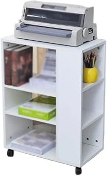 Printer Table Mobile Printer Stand Printer Cart on Wheels Fax Machine Stand Rolling Printer Table Heavy Duty Printer Shelf for Home Office Easy to use