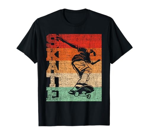 Patinador retro, patinador de monopatín Camiseta