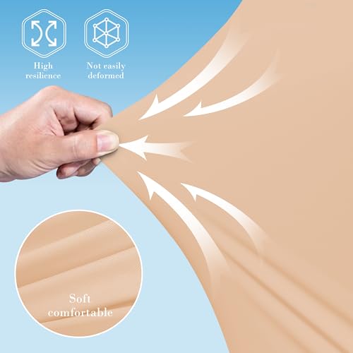 Image of Cute Castle polyester Cooling Cover Pregnancy Pillows, Soft U-Shape Maternity Pillow with Removable Cover - Full Body Pillows for Adults Sleeping - Pregnancy Must Haves - Jumbo 57 Inch - Brown