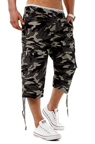 3/4 Cargo Shorts esercito camuffamento Bermuda