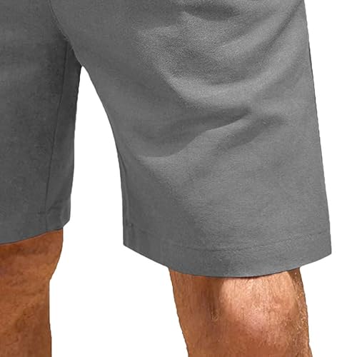 Shorts de lino casual para hombre talla XX-Large miniatura 5