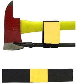LINE2design Reflective Yellow Marrying Strap - One-Handed Carry for Axe and Halligan with Secure Hook-And-Loop Fastener