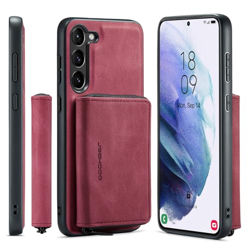 Coque en cuir magnétique détachable compatible Samsung S23 étui de protection antichoc