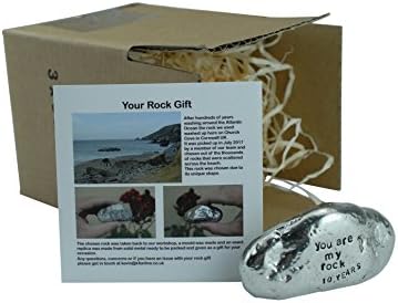 Pirantin 10th Anniversary 100% Tin You Are My Rock Gift Idea - Solid Metal Heavy Rock Gift for 10 Year Anniversary