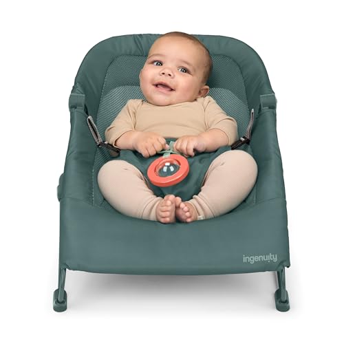 Transat bébé compact vert pliable et amovible avec arche