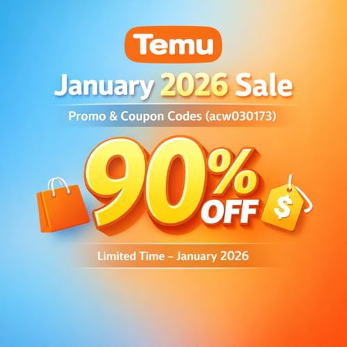Temu January 2026 Sale &ndash; Promo & Coupon Codes (acw030173) 90% Off Titelbild