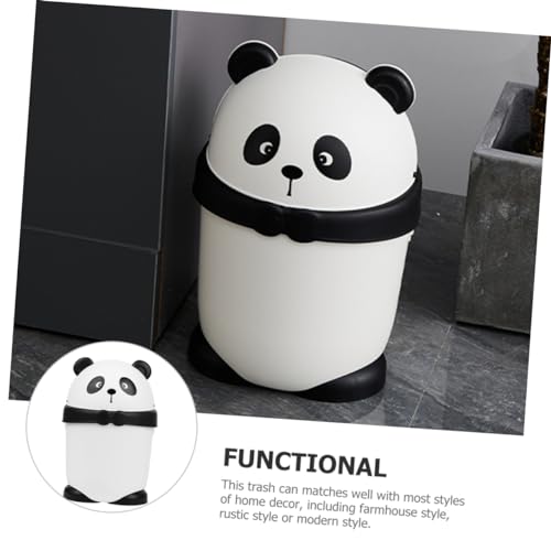 Caneca de basura rectangular multicolor para escritorio miniatura 3