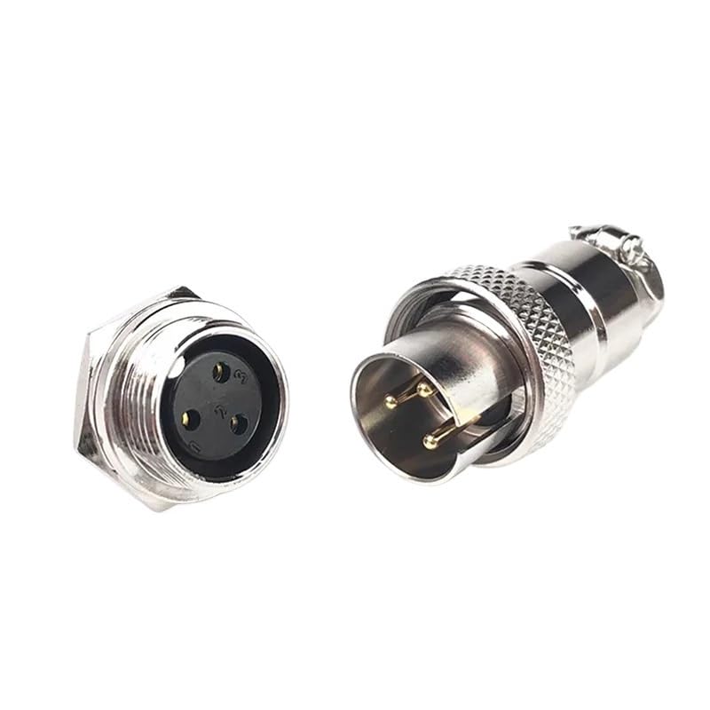 Conector de aviación DF16 GX16 2-8 pines set macho/hembra miniatura 1
