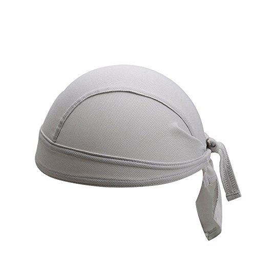 Gorro de ciclismo transpirable con diseño de calavera para ciclismo, para correr, para motocicleta, para hombres y mujeres (gris)