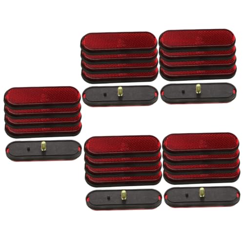 ibasenice 25pcs Compact Wheel Reflectors Reflective Signs for Electric Vehicles Visibility Low Light for Safety at