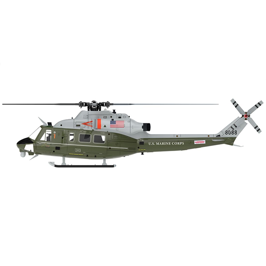 GOOSKY E2 UH-1Y RC helikopter dla dorosłych, 2,4 G, 6 CH, podwójny, bezszczotkowy DD, akrobacyjny helikopter RC, GTS, sterowanie lotem, tryb 1/2, statek powietrzny, prezenty RTF