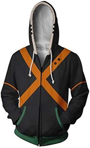 Hero Academia Midoriya Hoodies Cosplay Costume Jacket Adult Unisex