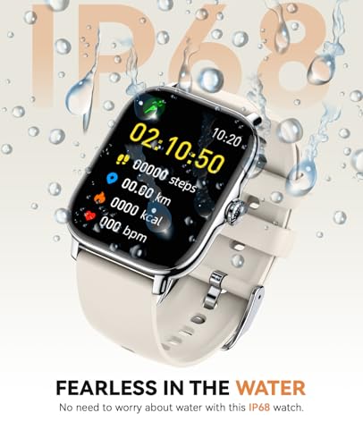 Image of Smart Watch for Women Men- Answer /Make Call, 2025 IP68 Waterproof Fitness Step Sleep Tracker Watch with Monitor Activity Counter Smartwatch for Andriod iPhone iOS Samsung Compatible