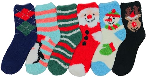 Image of ToBeInStyle Women's Pack of 6 Assorted Style Winter Socks