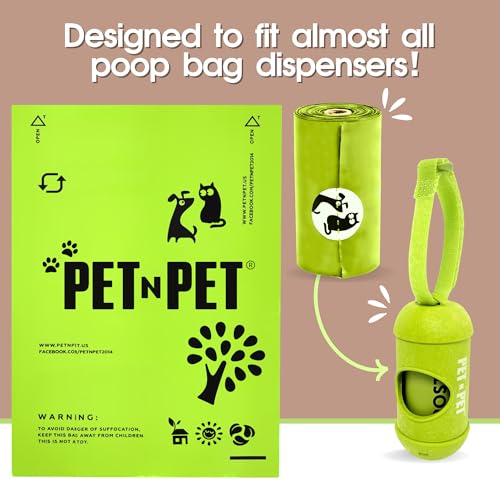 Image of Pet N Pet Poop Bags For Dogs, 120 Counts Plant Based Dog Poop Bags Rolls, Thick Doggie Poo Bag, 100% Leak-proof, Easy to Use Pet Waste Bag
