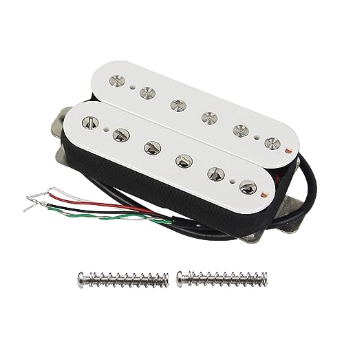 Image of FLEOR Electric Guitar Humbucker Pickups Bridge Alnico 5 Pickup White