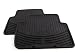 BMW All Weather Rear Rubber Floor Mats 323 325 328 330 Sedan & Wagon (1999-2005), Coupe (2000-2006) - Black