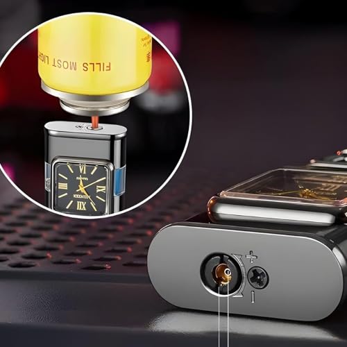 Encendedor antorcha con llama doble y diseño dragón miniatura 5