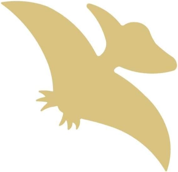 Diverse Woodworking Pteranodon Dinosaur Cutout Unfinished MDF Wood Animal Prehistoric Kids Room Play Room Shaped Canvas Style 1