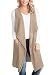 BLENCOT Women's Lightweight Sleeveless Open Front Cardigan Sweater Vest with Pockets