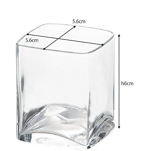 Vasos de vidrio modernos 140 ml paquete de 6 miniatura 2