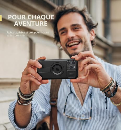Coque iPhone 16 Pro Max robuste pour vidéo mains libres en voyage