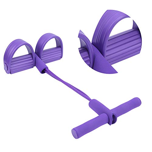 Ejercitador de piernas con cuerda elástica y pedal miniatura 3