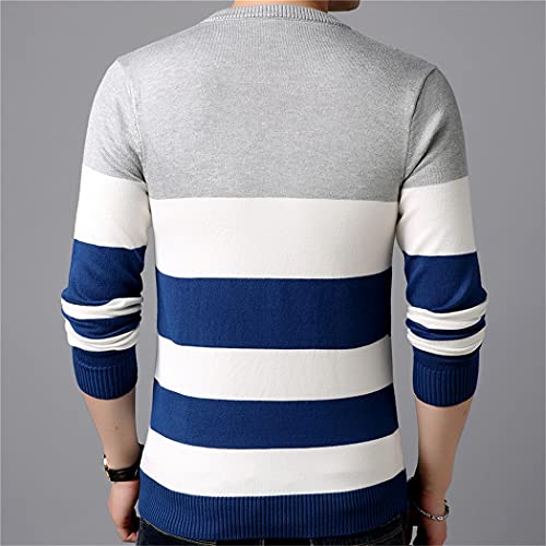 Casual Knitted Sweater Men Pullover Clothing Fashion Tops Knit Striped Warm Mens Sweaters Pullovers2
