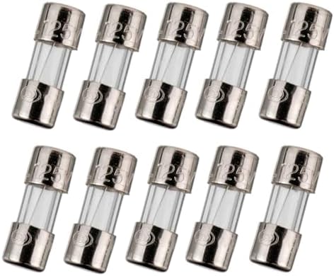 BOJACK Mini Fuse 3.6x10 mm 2.5 A 2.5 amp 125 V 125 Volt 0.14x0.39 Inch F2.5AL125V Fast Blow Glass Fuses(Pack of 10 Pcs)