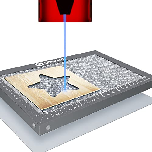 Image of Longer Honeycomb Working table, 11.8 inchx 7.8 inchx 0.86 inch Honeycomb Working Bed for CO2 or Diode Laser Engraver Cutting Machine, Fast Heat Dissipation with Aluminum Plate for Table-Protecting